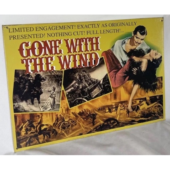 Vintage Collectors Edition Gone With The Wind Metal Sign 2001 Approx 12x17” - Picture 2 of 4